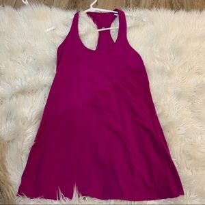Dark pink lululemon Y-tank